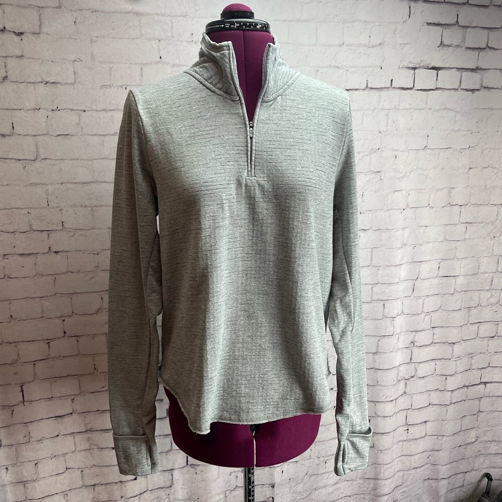 Nike Dri-fit running gray quarter zip pullover size small